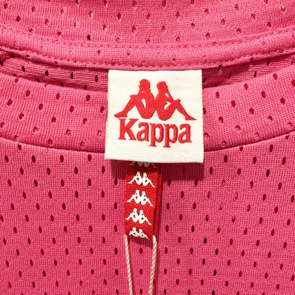 Kappa 222 Banda 10 Balby Pink T Shirt Dress with Gold Logo NWT - Picture 5 of 12